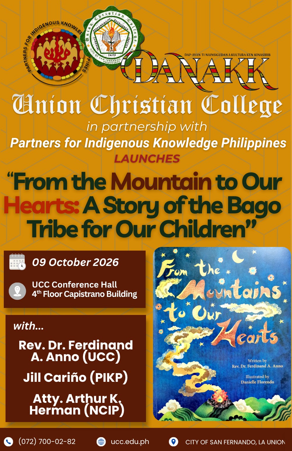 From the Mountain to Our Hearts: A Story of Bago Tribe for Our Children Launching